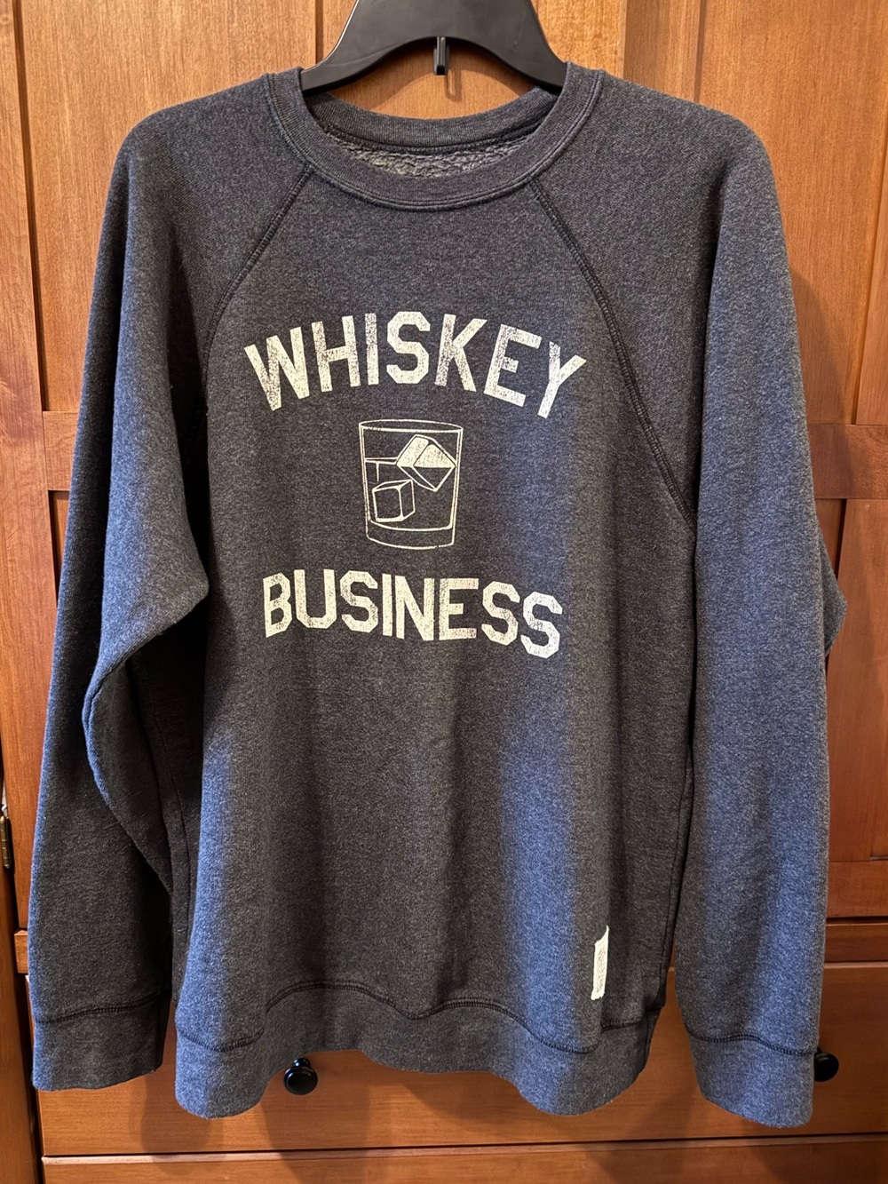 The Original Retro Brand "Whiskey Business" Raglan Sweatshirt | Size Large